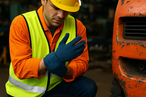 injured by faulty work equipment